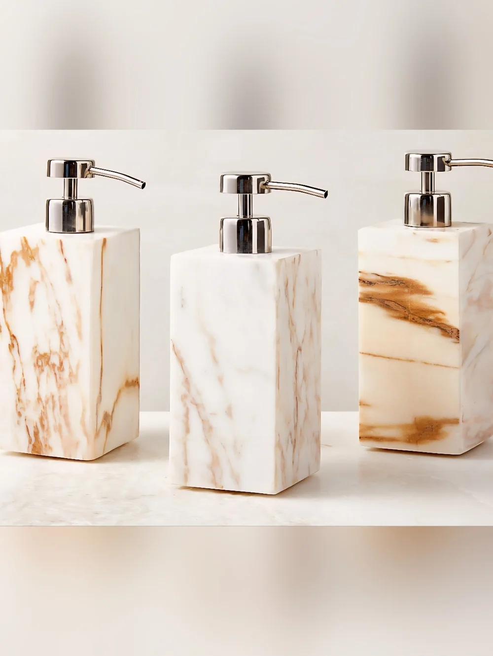 Ramsey Calacatta Gold Marble Soap Pump